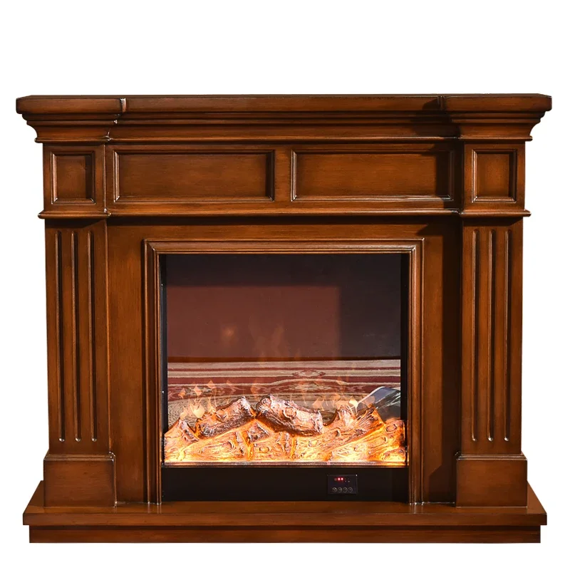 Simulation de Cheminée Européenne Simple Rétro Américaine, Meuble TV Décoratif