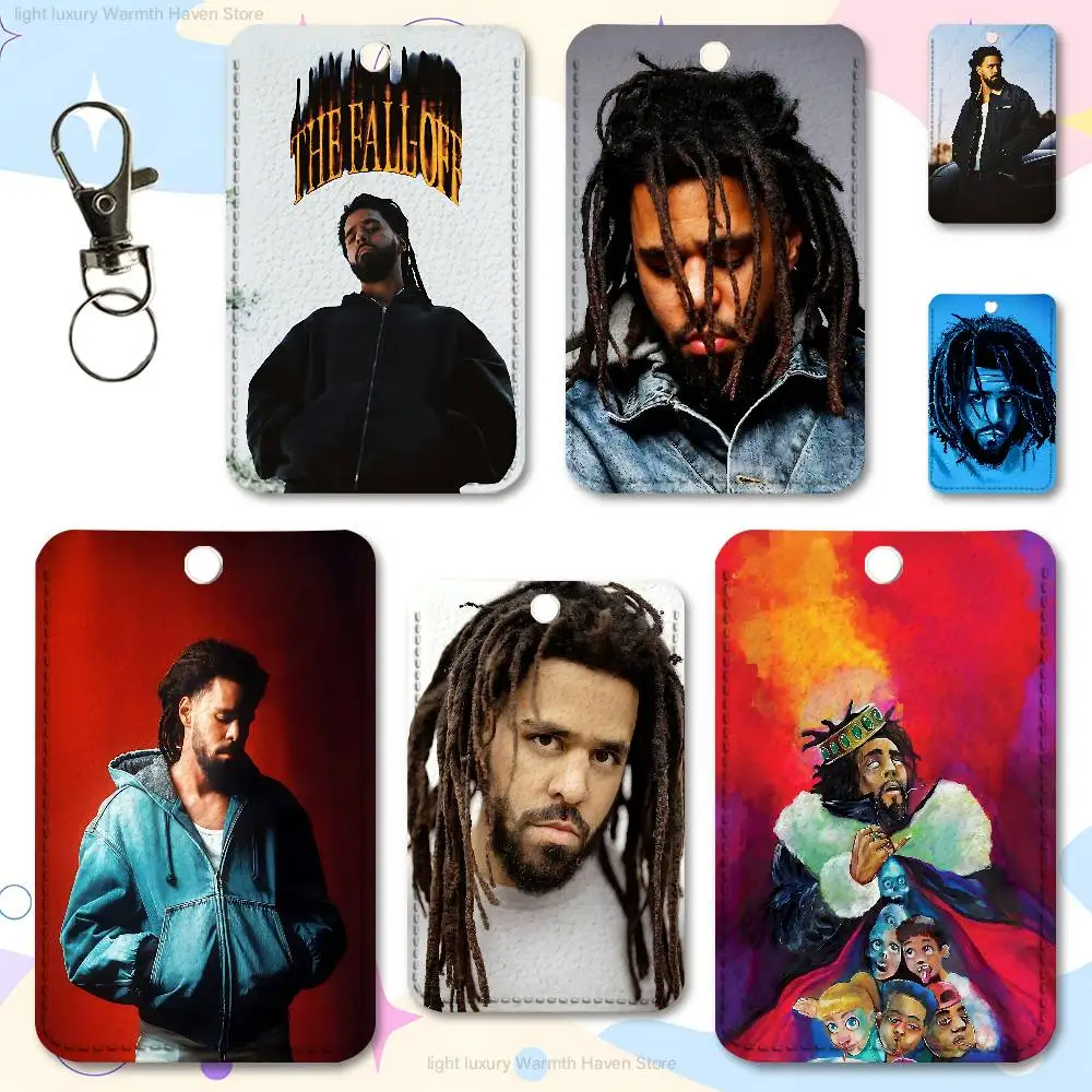 

J-J Cole The Fall-Off Premium PU Leather Card for Daily Use Holder Card Case with Metal Carabiner Customizable Design