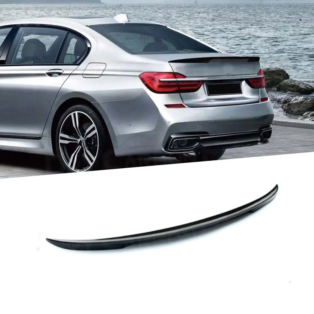 

For 7 Series Car FRP / Carbon Fiber Rear Spoiler Boot Wing P Style for BMW F01 F02 G11 G12 740i 750i 760i Sedan Spoiler 09-2018