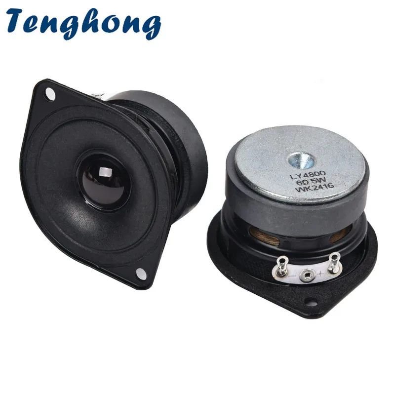

Tenghong 2 шт. 43,5 мм среднечастотный высокочастотный динамик 6 Ом 5 Вт Bluetooth средний громкоговоритель аудио домашний кинотеатр звук музыкальный динамик