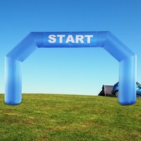 SAYOK Outdoor Inflatable Arch Inflatable Archway with Start Finish Line 20ft Racing Arch Banner for Game Event Sport Advertising