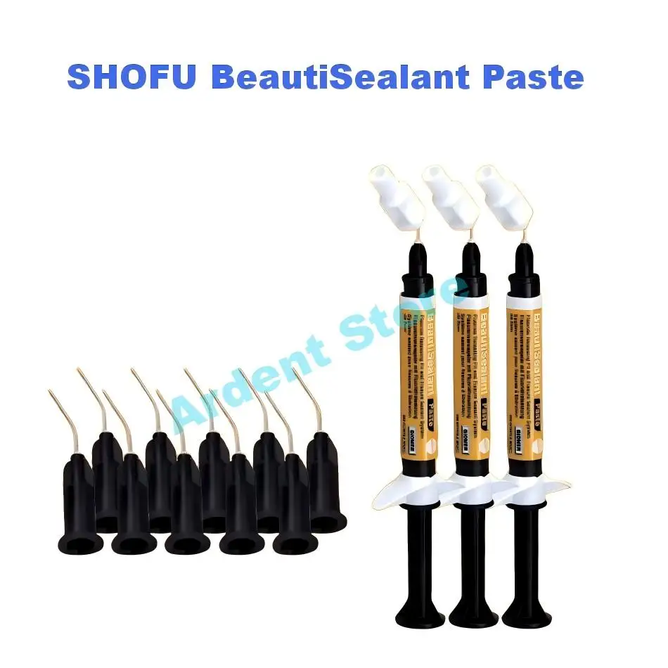 

SHOFU BeautiSealant Pit Fissure Sealant 3-Syringe Paste Pack 1.2g Bioactive S-PRG Giomer Technology BPA-Free & HEMA-Free