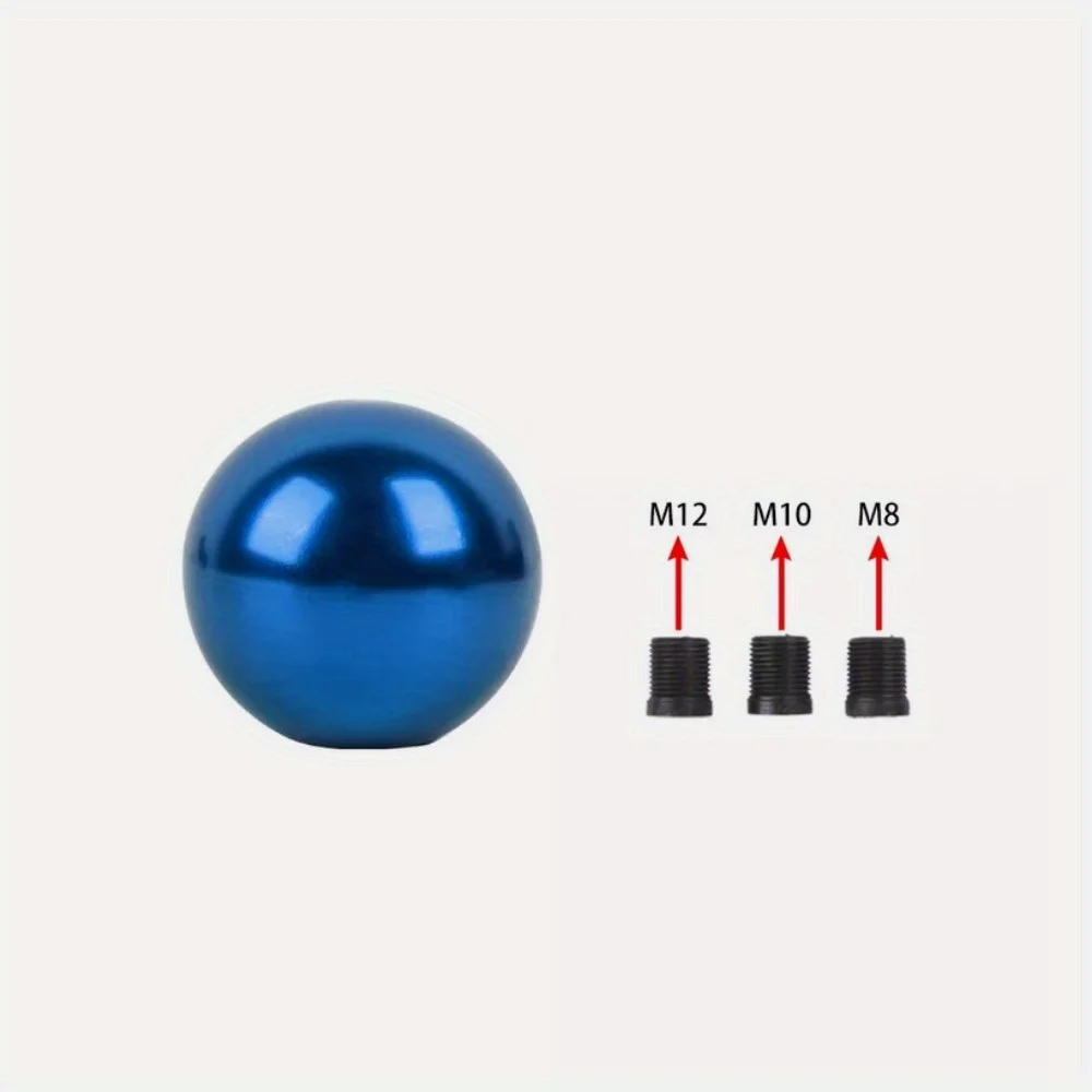 MUGEN Aluminum Blue Round Ball Manual Gear Stick Shift Knob Shifter Universal