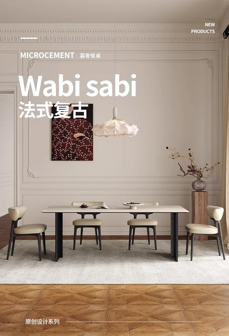 Luxury  Retro Dining Table Romantic Adult Simple Modern Dining Table Living Room Comfortable Mesas De Jantar Furniture