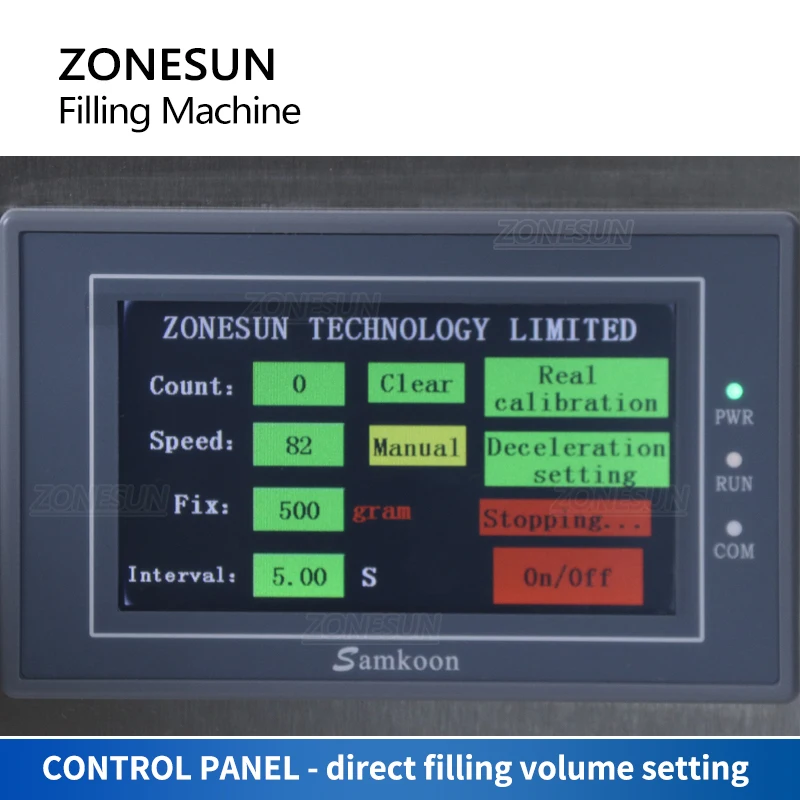 ZONESUN ZS-G25A High Flow Rate Filling Machine Semi-automatic Magnetic Pump Liquid Shampoo Filler Laundry Detergent Packaging