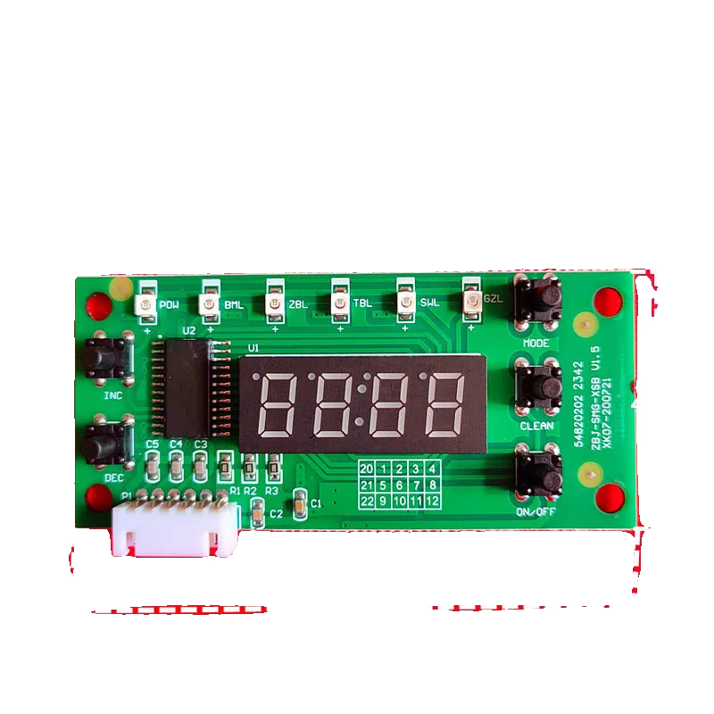 Ijs Maker Vijf-Knop Display Board Druk Op Het Sleutelbord Om De Dikte Van Het Led-Scherm Van De Moederbord Display Van T