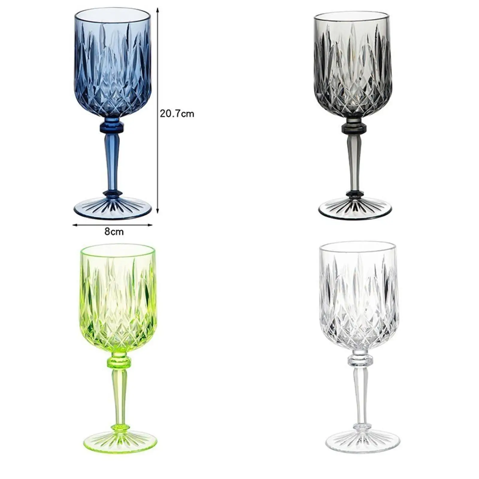 

Acrylic Goblet Modern Birthday Gift Party Supplies Home Decoration Cup for Bar Home Hotel Anniversary Restaurant