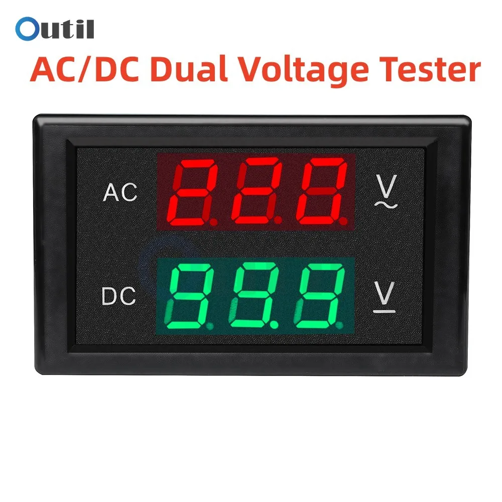 DL85-2030 0.39 inch AC/DC Dual Circuit Digital Display Voltmeter AC 80-150V/130-250V DC 0-99.9V/0-600V for switching power inver