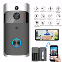 Video Doorbell Camera Smart Wireless WiFi Security Door Bell Visual 720P HD Remote Home Monitor Night Vision Intercom Door Phone