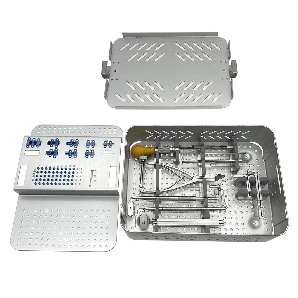 

Orthopedic Veterinary Surgical TTA Implants Cage Cruciate rupture Recovery instrument set