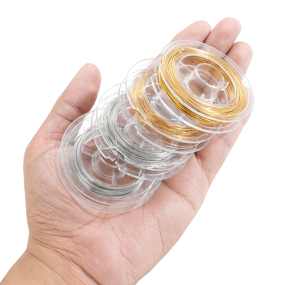 10 Meter/Rolle Edelstahl-Basteldraht für DIY-Schmuckherstellung, Armbänder, Halsketten, gewebte Ohrringe – Detail 3