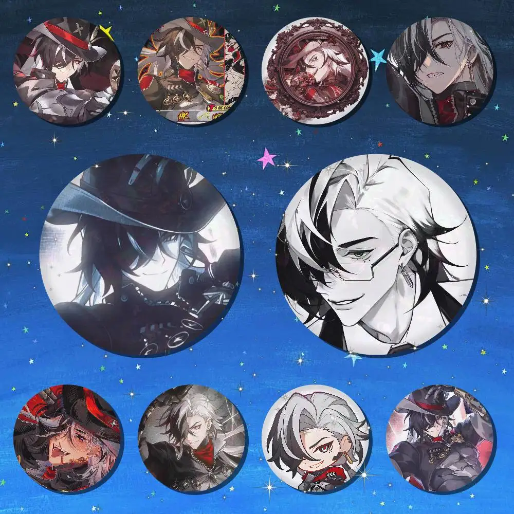 Game Honkai Star Rail Character Boothill Cute Cool Round Pin Badge Set For Music  Fans Backpack Denim Jacket Hat Decoration