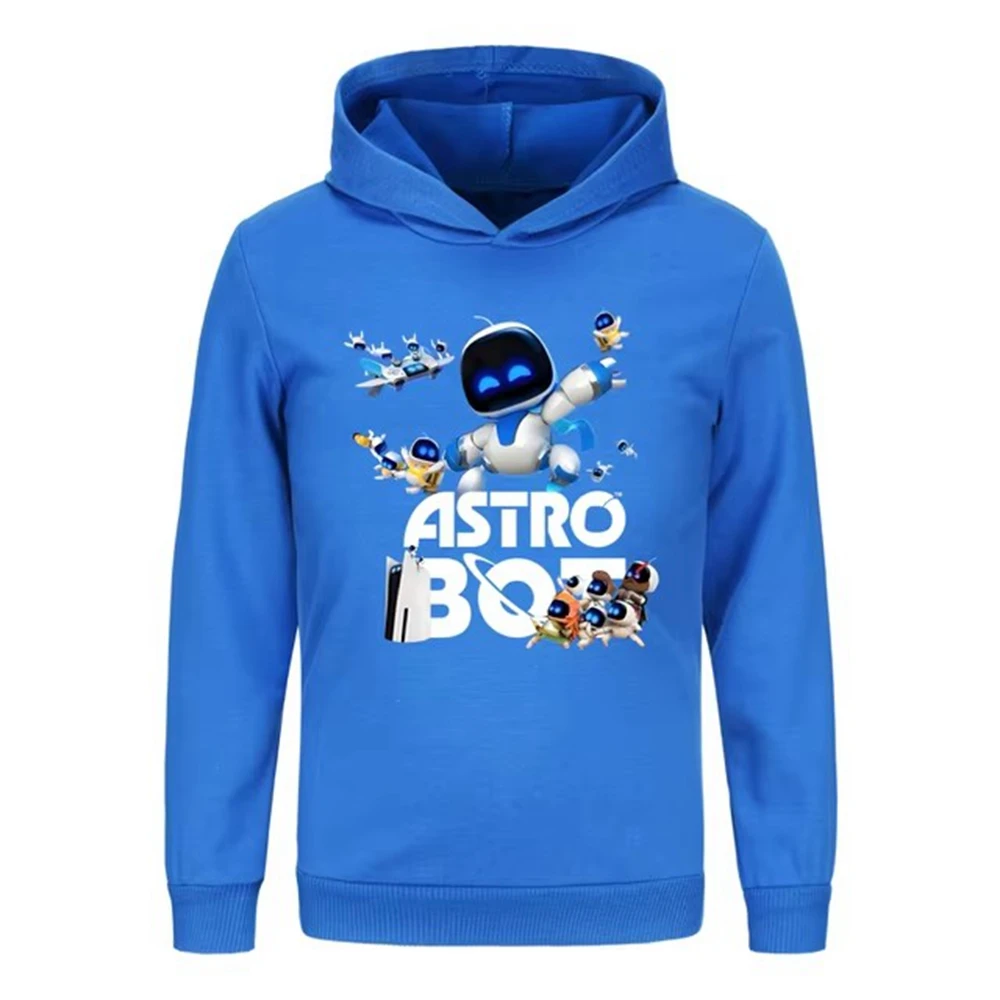 Game ASTRO BOT Hoodie Kids ASTROBOT Jumper Teenager Boys Hooded Coats Autumn Baby Girls Long Sleeve Outerwear Children Clothing