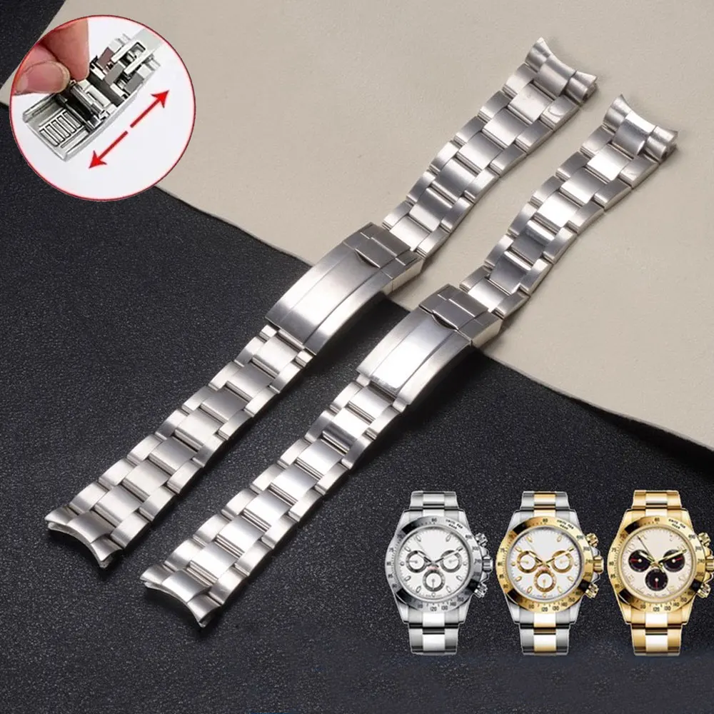 904 Jubilee-Uhrenarmbänder für Rolex SUB DAYTONA NH35 NH36 20 mm 21 mm Herrenarmband Luxus-Uhrenkette Mod-Teile Ersatzzubehör