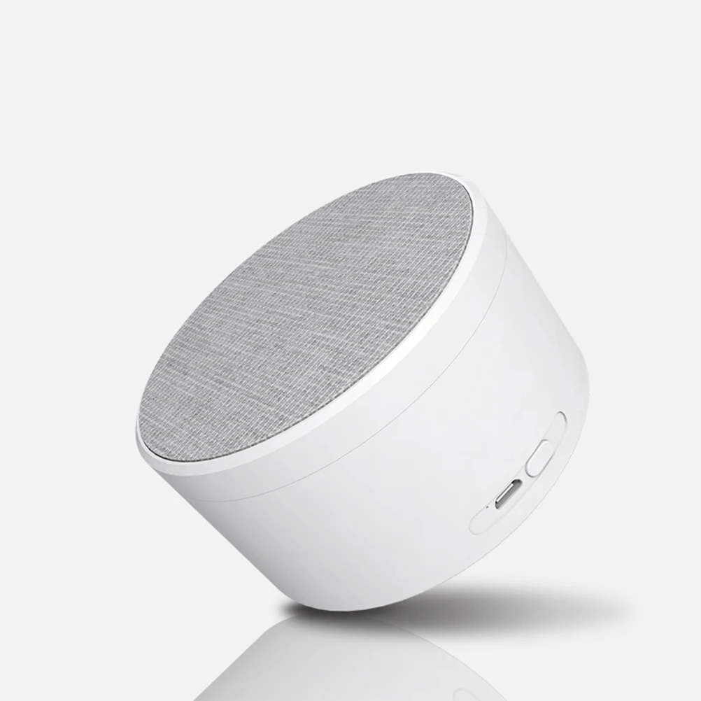 

Fabric Speaker Mini Wireless Grey Home Record Player Portable Travel Riding Speaker Audio Sound System