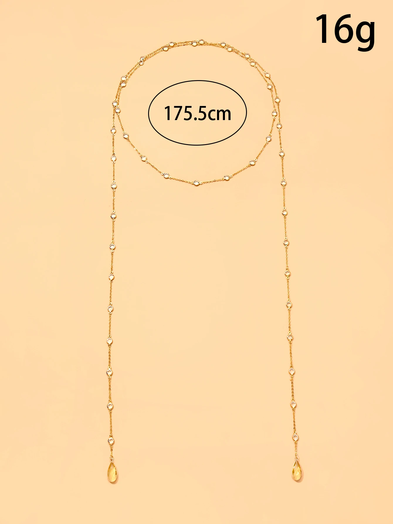 Kalung liontin kristal Citrine - Body Jewelry High End ulasan dan harga