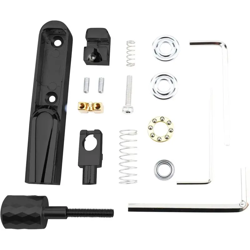 Pack of 4 Tubular Fixed Bridge, 4 String Electric Bass Replacement Bridge Parts for Headless Bass