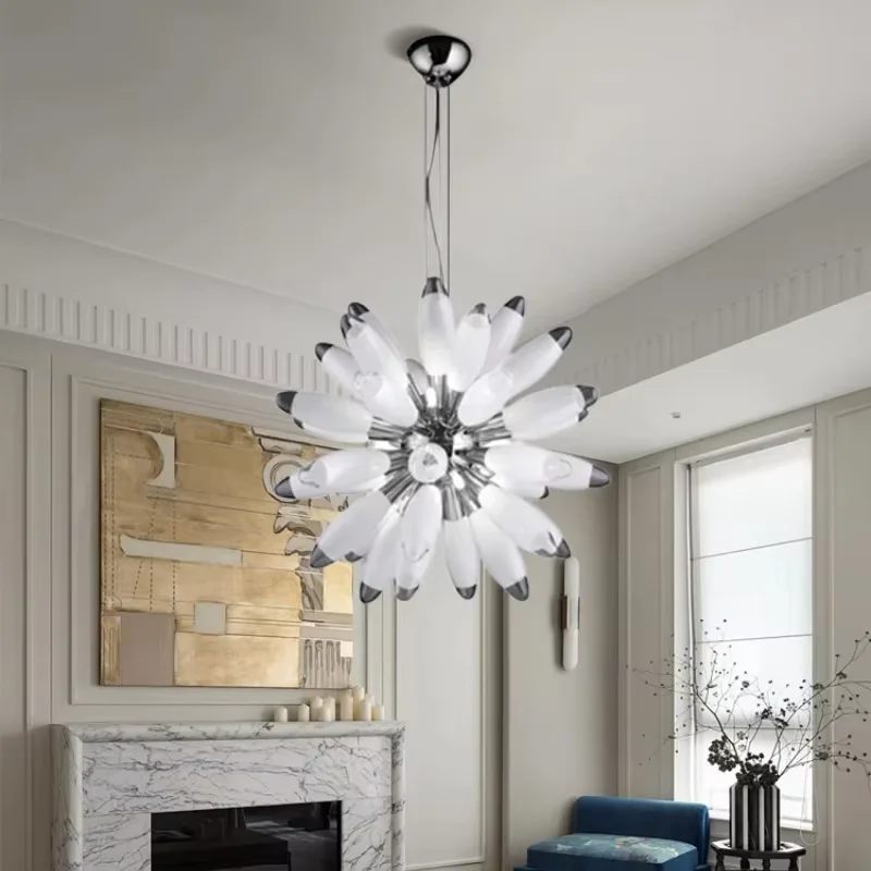 

Post Mordern Starburst Chandelier Creative Personality Glass Lamp For Living Room Study Bedroom Bar Dining Table Decor Lamp