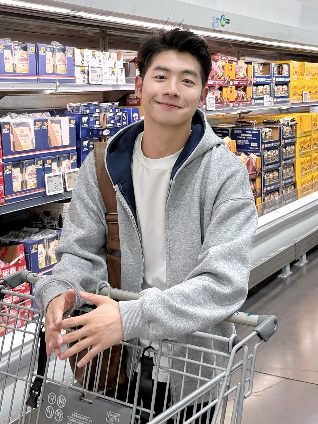 

Light ey Open Cardigan Hoodie Jaet Loose Fit Men's Casual Sle Zipper Closure Autumn New Arrival Outerwear Coat