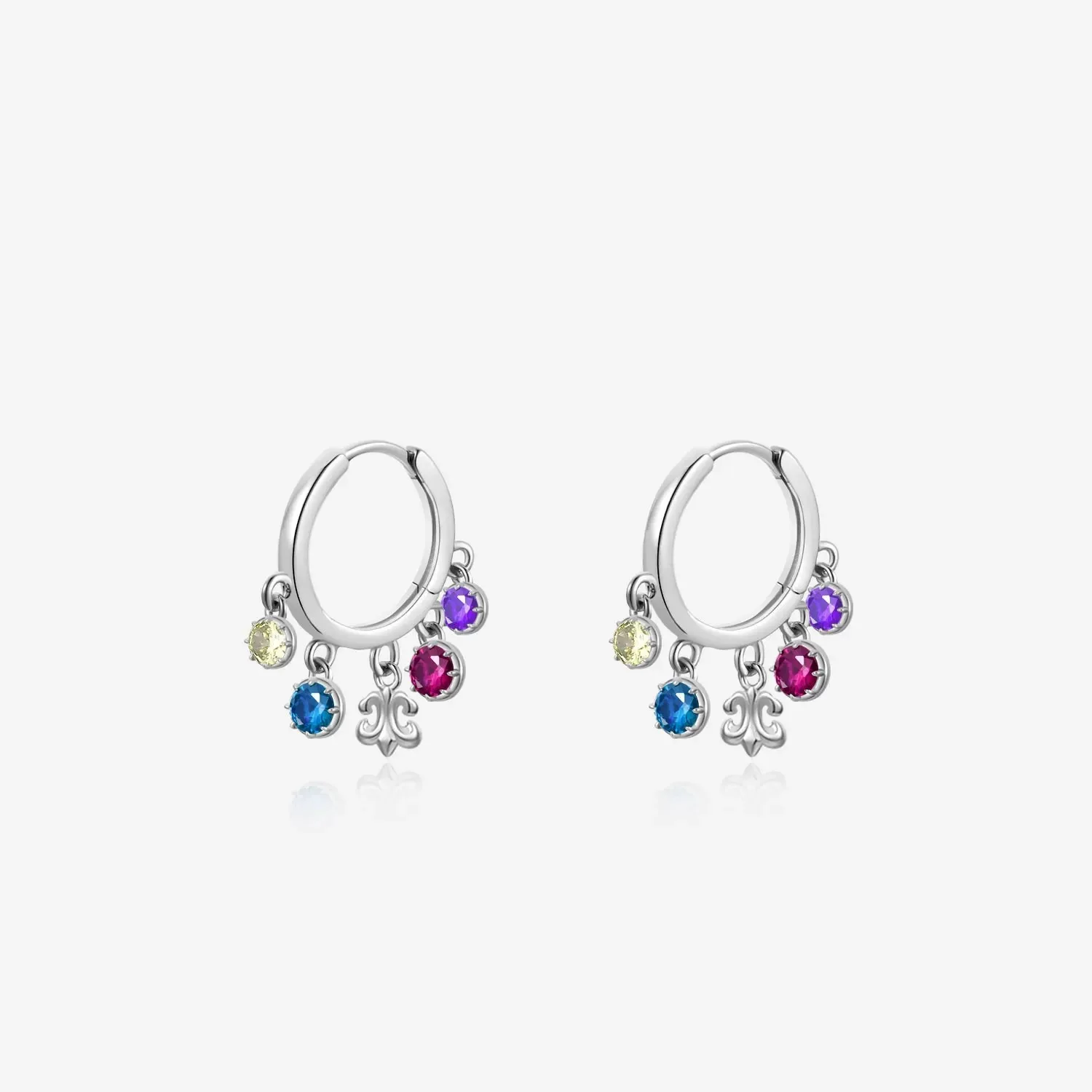 Iris Starry Light Luxury Temperament Versatile Gold Iris Necklace Dopamine Colorful Treasure Iris Earrings For Women view 5