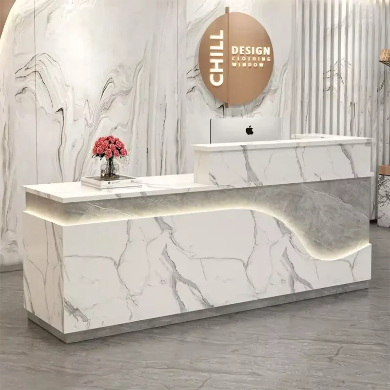 

Shop Counter Help Reception Long Luxury Receiption Reseption Modern Receptionist Front Mostrador De Tienda Hairdresser Beauty