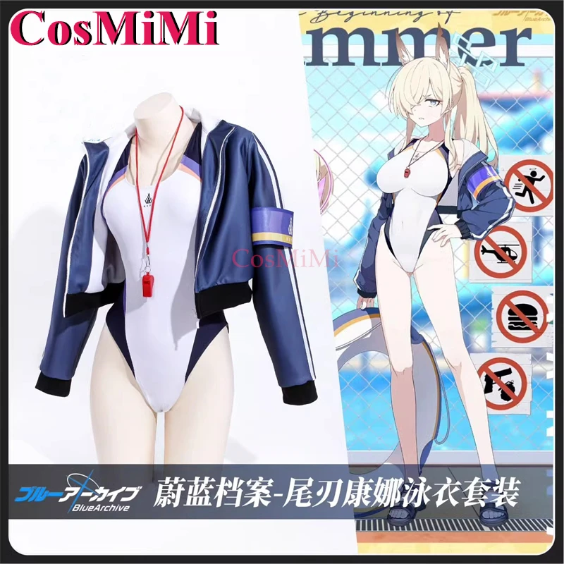 

CosMiMi Game Blue Archive Kanna Cosplay Costume Sweet Fashion Summer Swimsuit Women Carnival Party Role Play Clothing M-L New