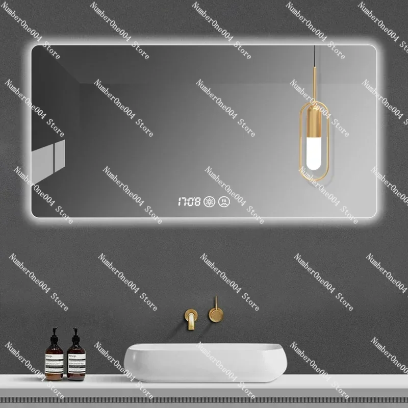 Applicable to   Smart Home Mirror Toilet Backlight Bluetooth Bathroom Mirror Cleaning Illuminated