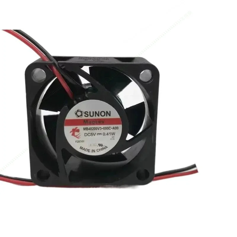 

W Original New Fan For SUNON MB40200V3-000C-A99 5V 0.41W 4020 Cooling Fan 40*40*20MM
