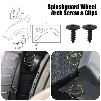 100/20 ks autosvorek, upevňovacích prvků, samořezných šroubů, autopříslušenství pro VW Polo Golf 4 5 6 7 Beetle MK3 MK4 MK5 MK6 Bora CC Passat B6 B5 10 nejlepší prodej Příslušenství pro VW Passat B5 5 - №1