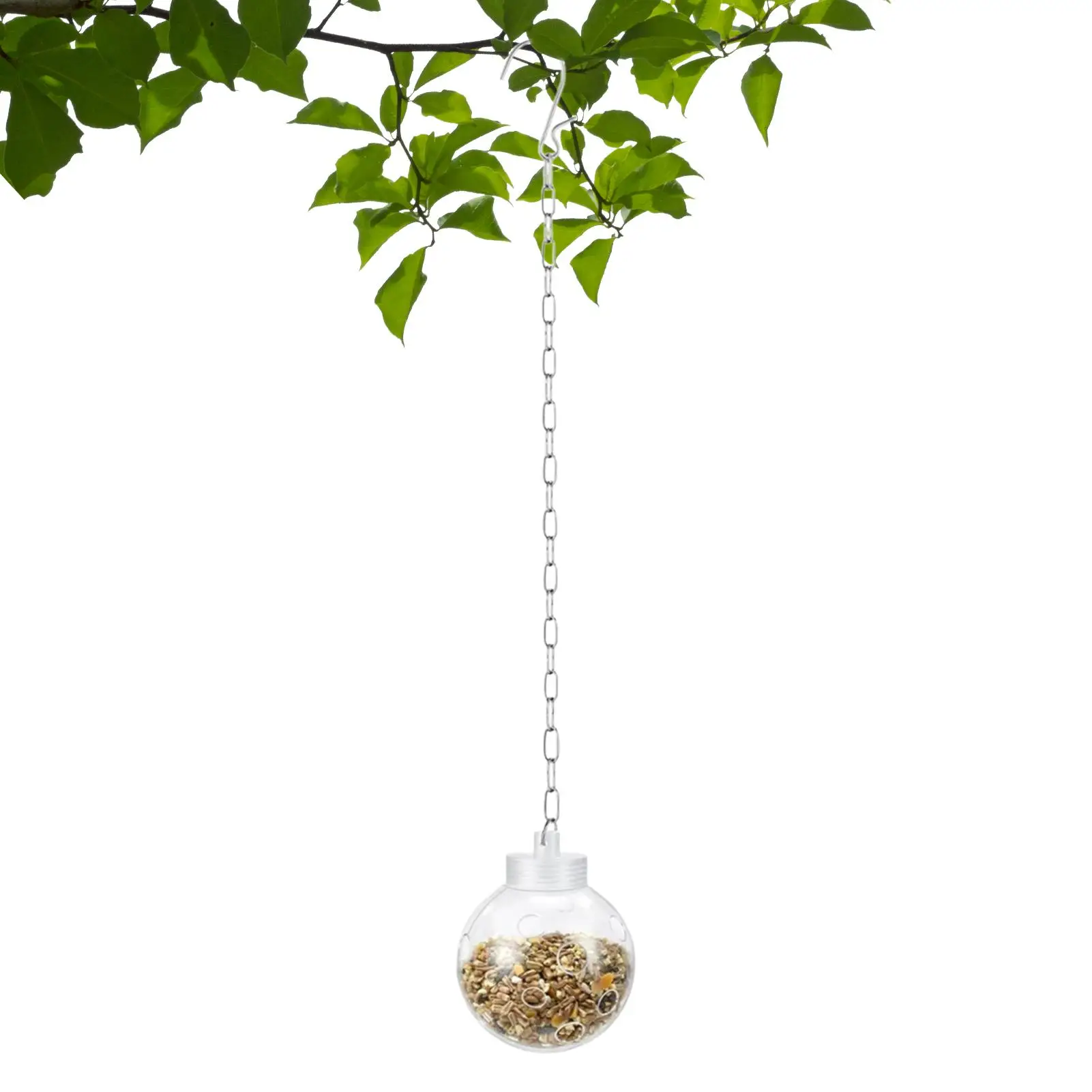 Hanging Chicken Peck Toy with Treat Dispenser Interactive Foraging Pendant for Large Birds, Duck Geese Parrot Enrichment Toy