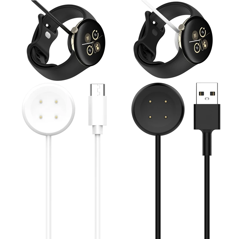 Smartwatch Dock Charger Adapter USB Charging Cable Power Charge Wire for Google Pixel Watch 2 Smart Watch2 Accessories