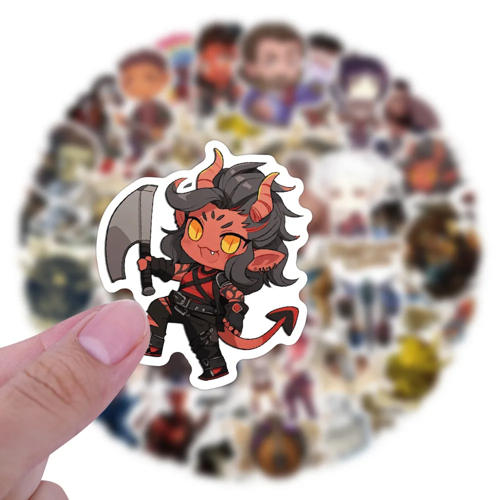 

54PCS Game Baldur's Gate 3 BG3 Cartoon Graffiti Stickers Decals Suitcase Laptop Computer Guitar Decoration DIY Kids Classics Toy