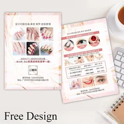 500PCS A6 A5 SIZE Customized Flyers Free Design Paper Printing Business Marketing Advertising Flyer For Business