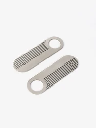 Men's Beard Styling Comb Multifuncional Anti Static Stainless Steel Lightweight Portable Hairdressing Styling Salon Tools