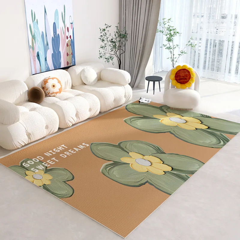 VIKAMA Teppich Wohnzimmer Ins Wind Hochwertige Couchtisch Decke Zimmer Rutschfeste Schlafzimmer Bett Decke Haushalt Einfache Matte