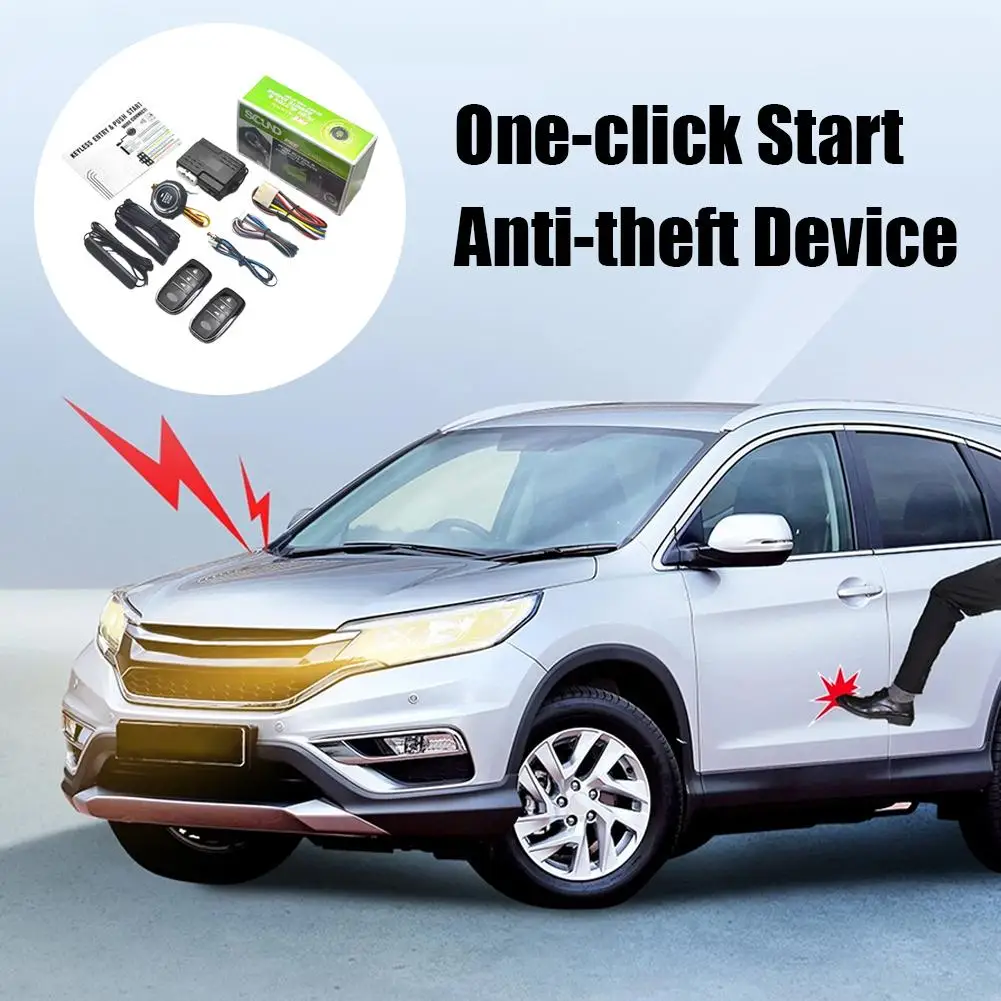 Système d'entrée sans clé, démarrage automatique, clé intelligente, télécommande, Push, voiture, sans clé, avec Kit de système, démarrage bout à bout, démarrage automatique V9P3