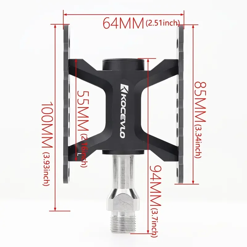 

Kocevlo Bicycle Pedals, Sealed Bearing Aluminum Alloy + Carbon, For Brompton Folding Bike, MTB Mountain Bike Accessories