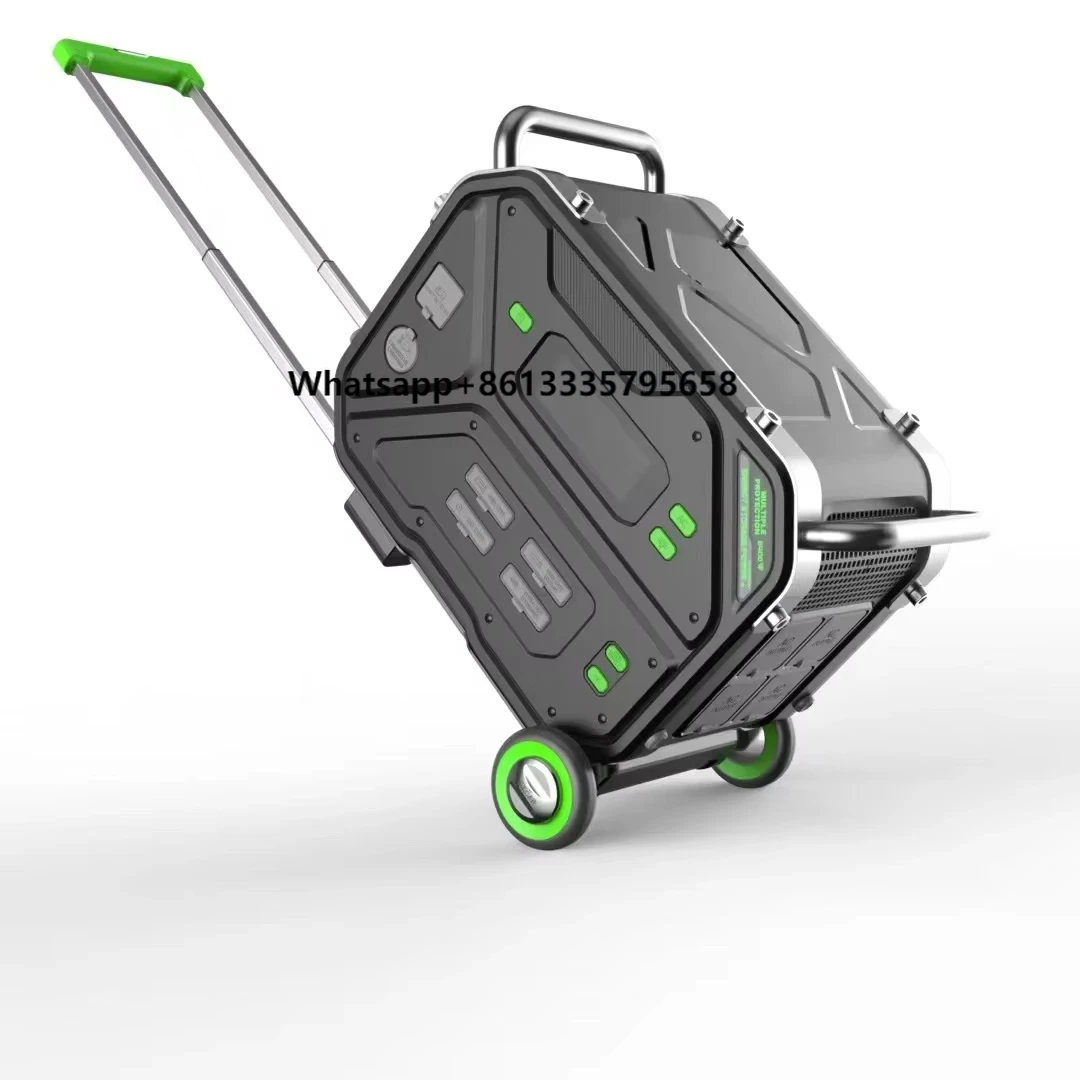 

2400W Supply Mobile 220V Solar Panel MPPT Controller EU Plug Wireless Charging for Power Outage Camping Portable Outdoor Power