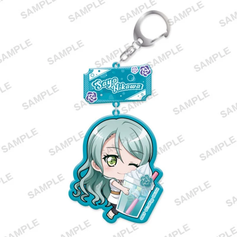 20PCS/BanG Dream! Girls band Party! Anime Game Acrylic Keychain Animation Peripheral (Hina Hikawa)Gifts Bag pendant 6CM bag