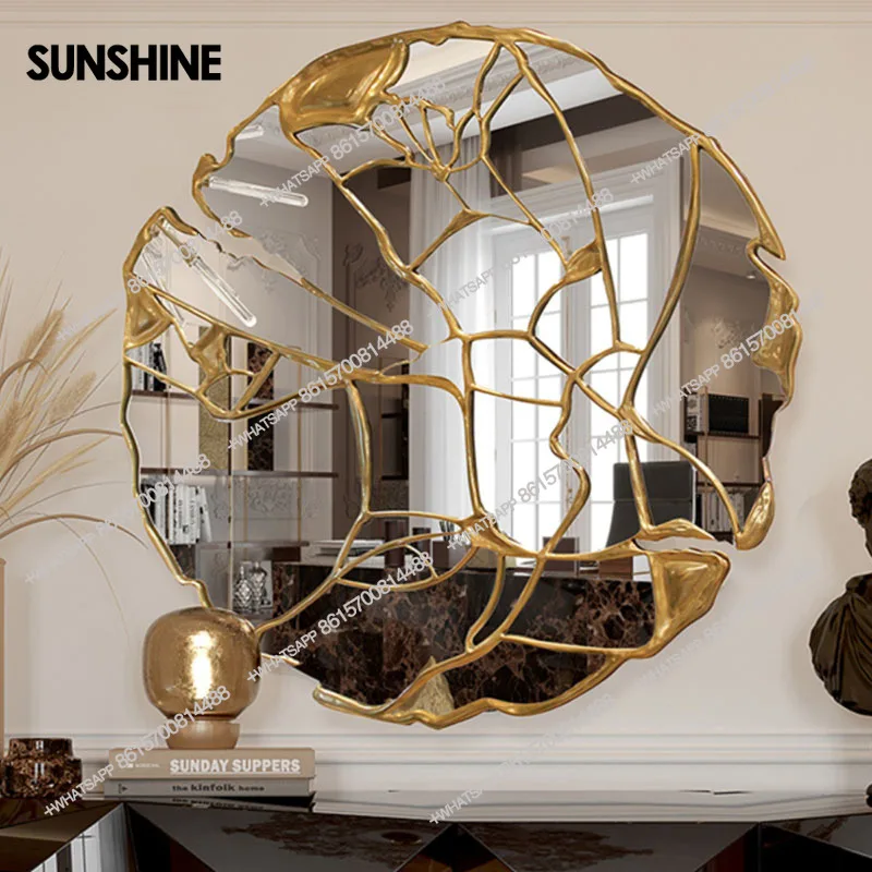 Hand Mirror Room Decor Mirrors Light Decoration Home Desk Large Big Led Makeup Vanity Modern Liquidation Espelho Body Wall Art
