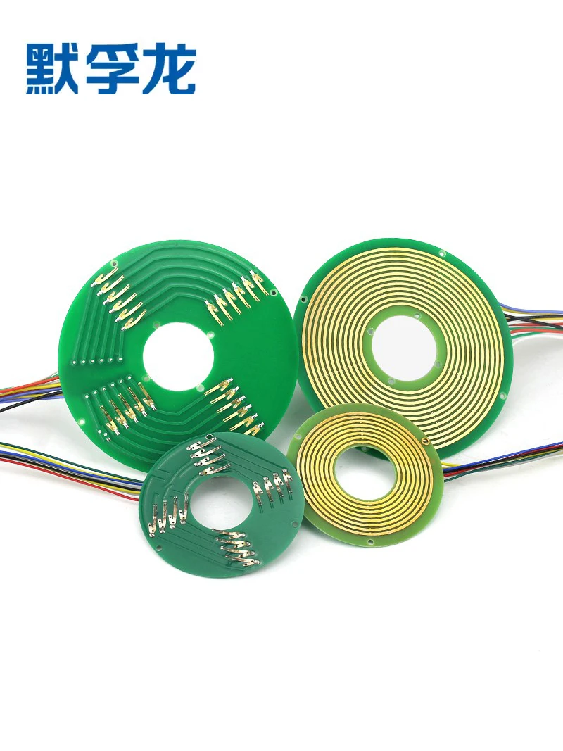 Disc slip ring PCB conductive slip ring inner hole 12-50mm separate ultra-thin collector ring, 1~ 12 rings optional