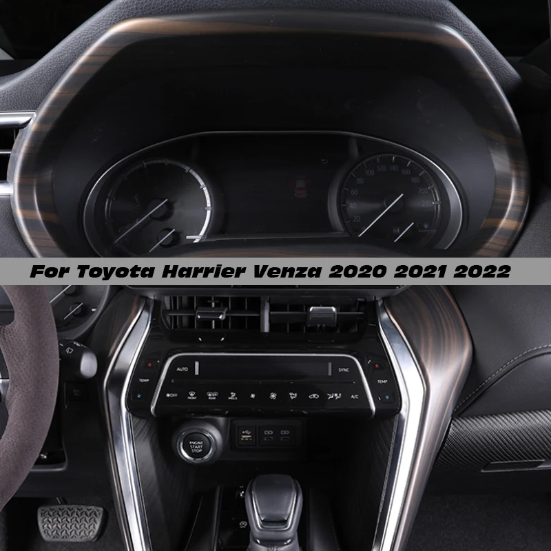 

For Toyota Harrier Venza 2020 2021 2022 Car Dashboard Frame Gear Shift Box Panel Shift Knob Steering Wheel Door Handles Strip