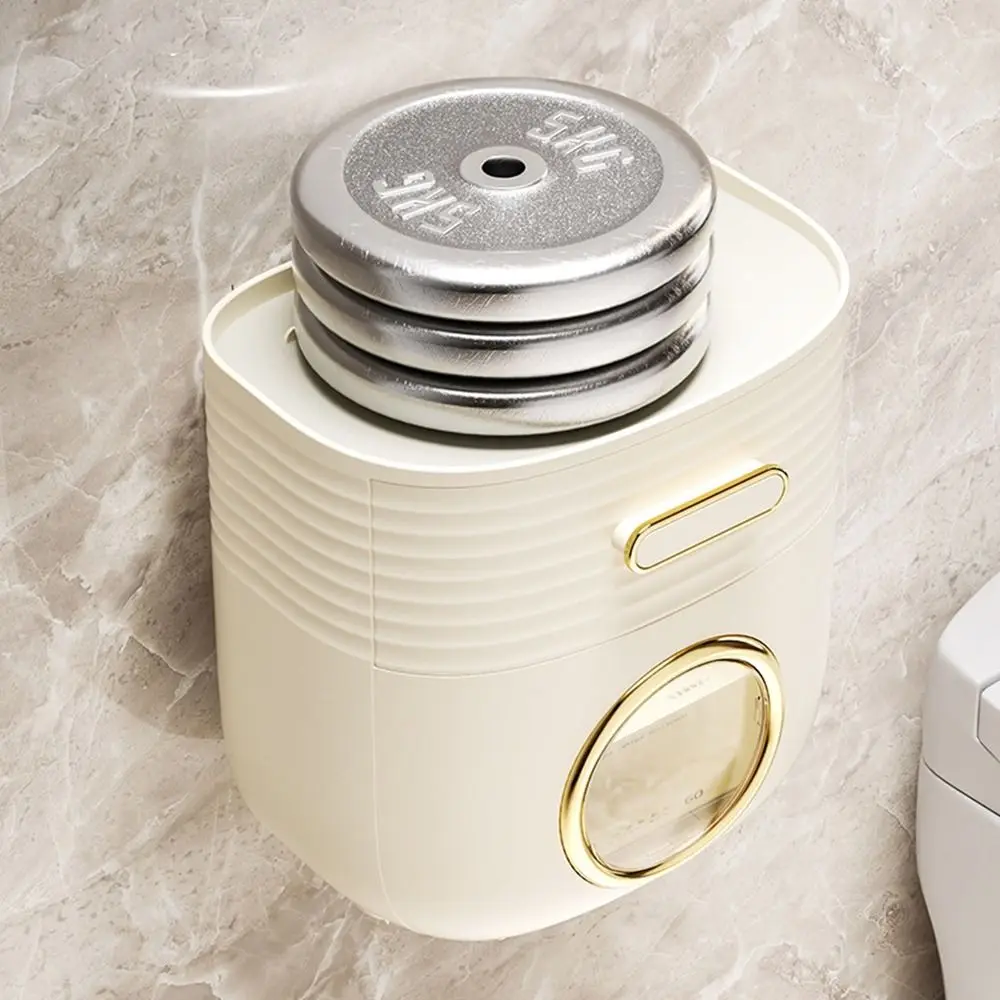 Plastic Toilet Paper Extraction Box Waterproof Wall-Mounted Toilet Paper Holder with Drawer Large Capacity Roll Paper Box