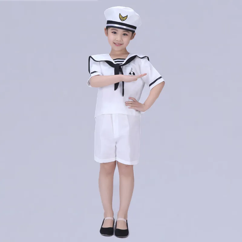 Children\'s Little Navy Dance Costume for Chorus Performance Cosplay Costumes Anime Cosplay