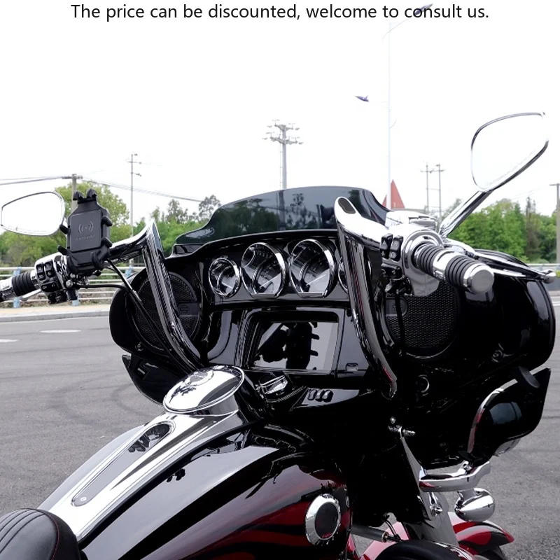 

New Condition Rise 1.5in Handlebar For HD Trikes And FLHX/FLHT Motorcycles 12in/14in/16in Fit Body Systems Accessory