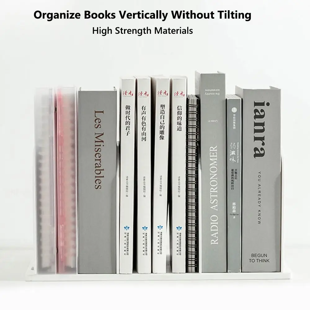حامل كتب بلاستيكي متين، حامل كتب محمول، منظم سطح المكتب السميك للاستخدام المكتبي #3