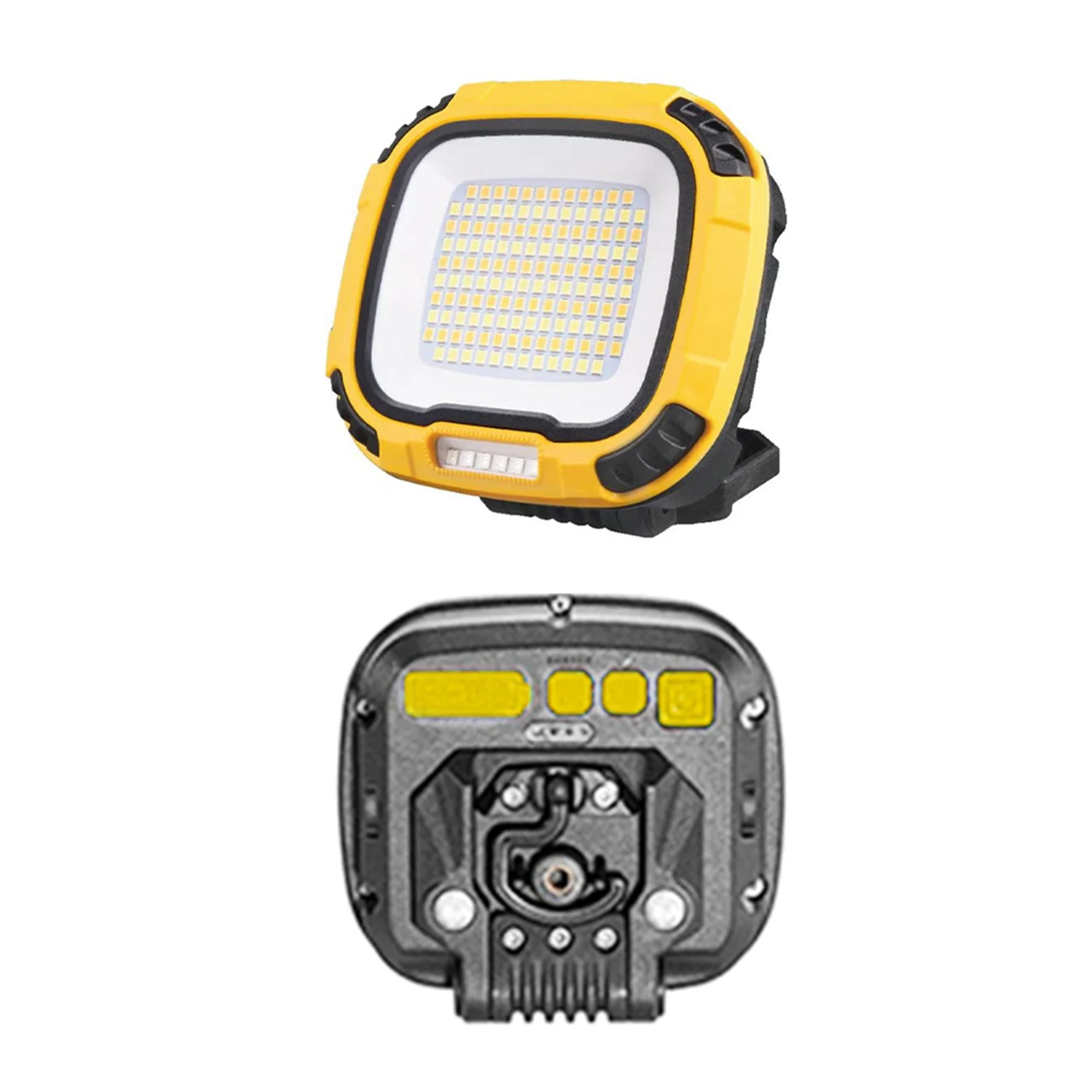【STOCK】4X LED Spotlight Lantern Strong Light Flashlight Outdoor Camping Fishing Emergency Rechargeable Worklamp With Hook
