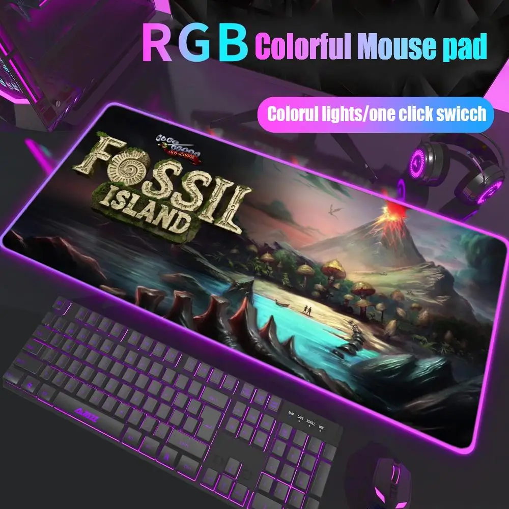 

Runescape Mouse Pad Gamer Rgb Desk Mat Back Light Led Mousepad Setup Gaming Accessories Deskmat Big Mousepad Backlight