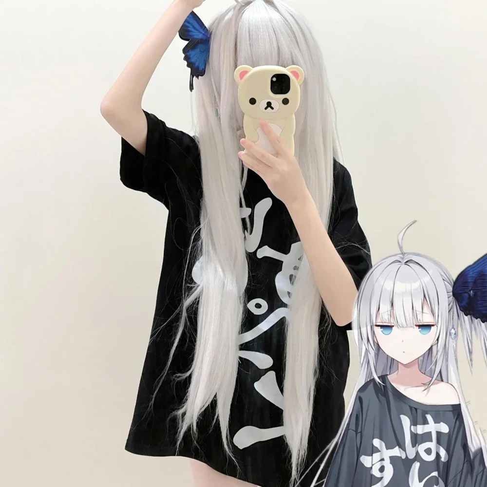 

Anime GINKA Shinomiya Ginka T-Shirt Women Costume Cute Daily Casual Short Sleeved Shirt Girl T-shirt Clothing Top Summer Uniform