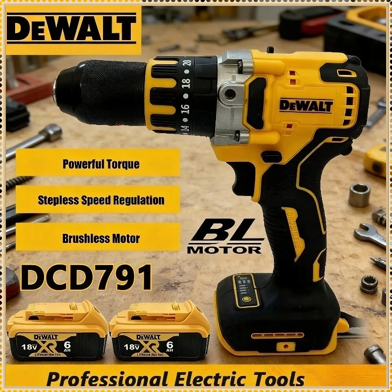 

DEWALT DCD791 Compact Cordless Drill Brushless Motor Drill Screwdriver Multi Functional Drive Home Rechargeable Electric Tool
